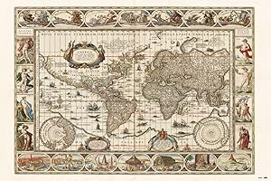 Grupo Erik Poster Mappa Antico del Mondo, 61x91,5 cm