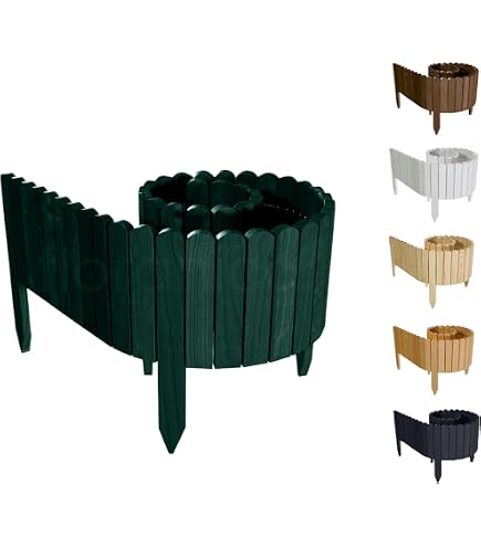 BooGardi Palizzata In Legno Di Pino Per Giardino - Diametro 10 Cm, Lunghezza 150 Cm - Pali Appuntiti Per Bordure E Sostegno Alberi