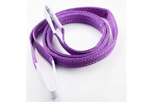 BUZZ 1 eslinga de 1 tonelada de 3 m, correa de elevación, eslingas planas tejidas de poliéster, para levantar una mercancía o un vehículo, tirar de mercancías pesadas, una carga, una grúa - púrpura