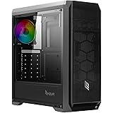 Noua Noob X6 Nero Case PC Gaming ARGB Mid-Tower ATX, 1 Ventola LED RGB Sincronizzabile 120 mm, USB 3.0, Pannello Frontale Mes