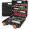 THE WHITE SHOP 10 PCS-Wood Chisel Set, Chisel set Wood Carving Chisels with Premium Case for Professional Woodworking Tools Beginners, DIY Woodworking Carving
