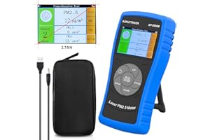 AOPUTTRIVER Misuratore di particelle per polveri sottili, sensore PM2.5 AP-5800M, monitor della qualità dell'aria PM2.5 per test PM2.5, PM1.0, PM10, adatto per interni/esterni/camera da letto/ufficio