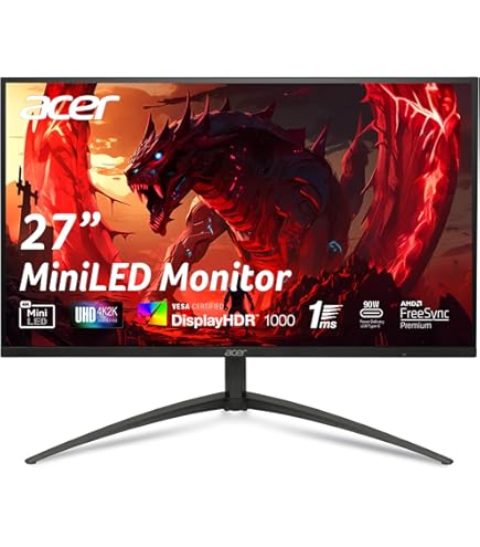 INNOCN 32M2V 32 Inch 4K Mini LED Monitor, UHD@Max 144Hz HDR1000