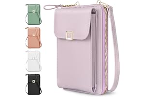 Zusentee Bolso de Teléfono Móvil para Mujer, Bolso Movil Mujer Bandolera Pequeños Cuero PU Móviles De La Puerta De La Celda Bolsas Bolsas De Hombro Para Mujeres Para Teléfono Impermeable