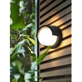 Ucuz Geldi 15w Modern Tasarım Led Aplik İ&ccedil; ve Dış Mekan Duvar Lambası Cata Dominik 3200k G&uuml;n Işığı Bah&ccedil;e Duvar Apliği (Yuvarl