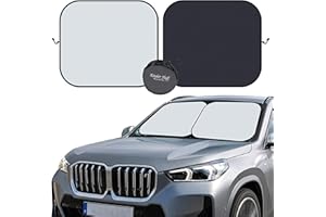 ‎KINDER FLUFF Kinder Fluff Osłona Przeciwsłoneczna na Przednią Szybę | Osłona przeciwsłoneczna na przednią szybę samochodu-2 sztuki (standardowa)