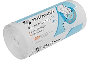 Deiss Universal Plus Bin Liners 80 L, Pack of 40