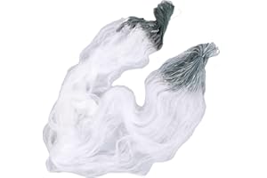 WIFEHELPER 50 m Lunghezza 1,5 m Altezza 3 strati Rete da pesca pesante con accessori da pesca galleggiante 3 dita/4 dita(4 dita)