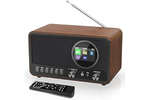 MONODEAL DAB Radio (DAB+, DAB Plus, UKW, HiFi Lautsprecher 5W, Kopfhöreranschluss, TFT Display, Tastensteuerung), Küchenradio mit 60 Presets, Sleeptimer Snooze
