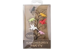 Qualy Glasmarkierer 6 Stück – kein Glas verwechseln auf der Party, Glasmarker, Glasmarkierung, Bunt