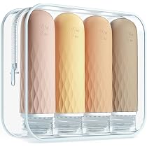 Stasher Wiederverwendbare Make-up-Tasche Aus Silikon – Auslaufsicher, BPA-frei, 800 Ml, Taupe