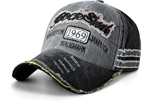 EOSLYA Baseball Cap Mens - Distressed Baseball Hats, Washed Vintage Old Style Caps Embroidered Adjustable Sport for Men Outdoor