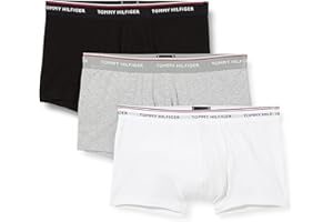 Tommy Hilfiger Boxer Homme Lot de 3 Taille Basse Slip Homme Coton