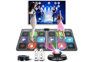 FWFX Tapete de baile para niños y adultos, tapete de baile electrónico inalámbrico para niñas y niños, juego de almohadilla de baile para TV, ideas de cumpleaños para la familia