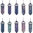 PandaHall Natural Gemstone Charms Pendant Healing Chakra Beads for Bracelet Necklace Jewelry Making