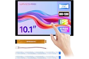 ‎WAVESHARE Waveshare 10.1inch DSI Capacitive Touch Display, 800x1280, IPS Panel, Optical Bonding Toughened Glass Panel, 10-Point Touch, for Raspberry Pi/RK3576/RK3506/ESP32-P4