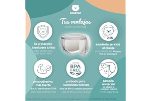 Protector de Esquinas de BEARTOP | con Adhesivo de TESA | Fuerte adhesión | para mesas & Muebles | Protege a los bebés | Discreto | eliminación sin residuos