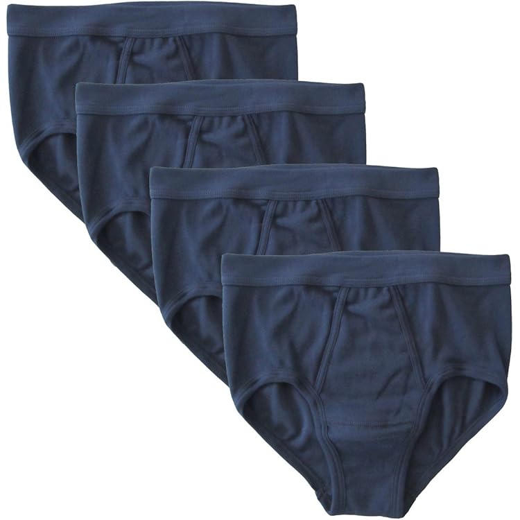 Ammann 3-pack jeans - Heren sport slip - onderbroek fijn geribbeld met ingreep en zachte comfortband maat 5-12 - Donkerblauw en antraciet, blauw, XXL