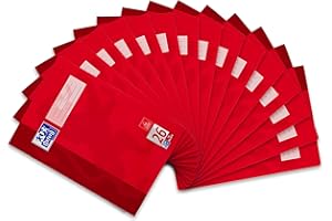 ‎OXFORD Oxford Schulheft A4, 16 Blatt, Lineatur 26, kariert mit Rand, 15 Stück