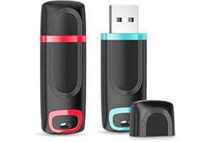 Vansuny 2 Pack USB Stick 128GB Memory Stick USB 3.0 Flash Drive Up to 100MB/s Read Thumb Drive Cap Design Pen Drive, Cyan and Red