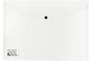 KING MEC Busta con bottone Pull A4 - Trasparente - 111318