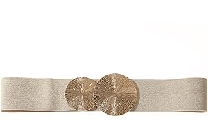 Gunsound Damen Elastische gürtel, 5 cm Breiter Stretch Gürtel Taillengürtel für Kleid Jeans Hosen