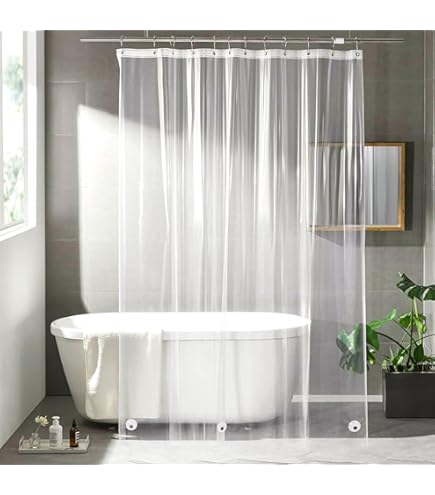 Sealskin Hammam Douchegordijn PEVA 180x200 cm Transparant/Zilver