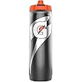 Gatorade Insulated Plastic Squeeze Bottle For Sports, Black, 30oz