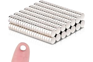 DGDUBRB 220pcs Strong Neodymium Magnet Set - Small Round Mini Magnets for Whiteboard, Fridge, Notice Board, Refrigerator - Heavy-Duty Crafts, DIY, Office