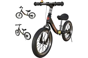 ‎GASLIKE GASLIKE Laufrad Kinder 2 3 4 5 6 Jahre, 14 Zoll Kinderlaufrad mit Bremse, Verstellbarer Sitz, Training Fahrrad Ohne Pedale für Anfänger Jungen und Mädchen, Stabiles & Sicheres