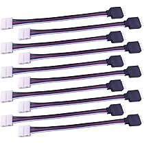 LitaElek Connettore LED 5 pin per Striscia LED RGBW 5050 Larga 10mm, Connector Strip LED Connettore Rapido Nastro LED Controller Cavo Connettore Angolare Banda LED Adattatore Jumper, 17cm