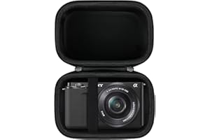 BOVKE La Maleta de Viaje Compatible con Sony Alpha zv - e10 - Cámara Digital vlog sin Espejo APS - C con Lente Intercambiable de 16-50 mm, Negra