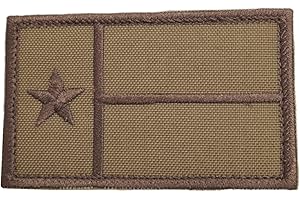 LEGEEON Texas Lone Star Flag Tan Coyote Brown USA Army Tactical Morale Touch Fastener Cap Patch