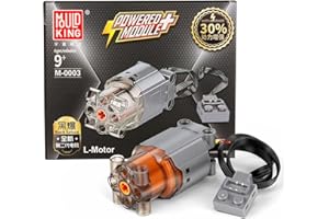 Mould King M0003 L-Motor, Elektrisch Spielzeug Motor, Power-Funktion Zubehör kompatibel mit Technik Ferngesteuertes Bausteine Modellserien