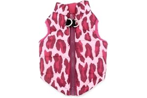 SMALLLEE_Lucky_Store Harnais Manteau Gilet pour Petit Chien Chiot Chat Veste Vetement Habit Hiver Matelassée Camouflage pour Chihuahua Yorkshire