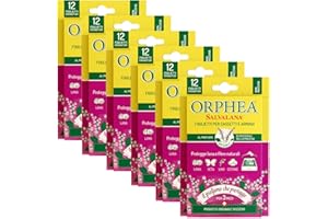 Orphea Salvalana, Foglietti Emanatori per Cassetti e Armadi, per Lana e Vestiti Tutta la Stagione, Profumo di Patchouli della Malesia, 6 Confezioni da 12 Foglietti