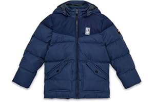 Kabooki LEGO® Winterjacke für Jungen - Stylische Daunenjacke mit Color-Blocking | Winddicht & Wasserabweisend (3.000 mm) | Synthetische Daunen & 3M Reflektoren