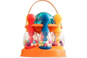 B. Toys - Jeu de quilles - 6 quilles et 1 Boule Lumineuse - Jeu d'intérieur et d'extérieur - Ensemble de Jeux pour Tout-Petits et Enfants - 2 Ans et +