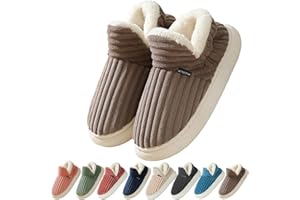 Coswind Hausschuhe Damen Herren Winter Warme Geschlossen Plüsch Weiche Modern Bequeme Elegant Rutschfeste Memoryschaum Pantoffeln