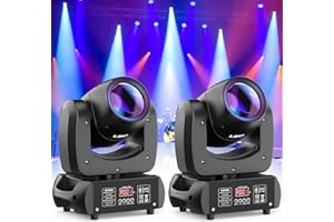 FODEXAZY Confezione da 2 unità 100W Teste Mobili RGBW LED DMX DJ Luce Spot Beam 18 Prisma Discoteca Luci per Halloween Natale Carnival Bar Club Show Inventario Tedesco