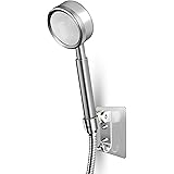 AOKKR - Soffione doccia universale ad alta pressione rimovibile testa doccia con tubo doccia in acciaio inox 1,5 m, doccia ri