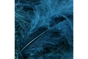 FAIS-LE TOI-MÊME Plumas marabú azul petróleo x10