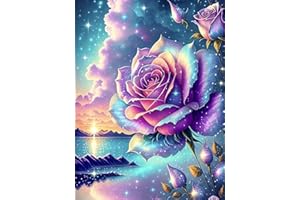 Alluring Diamond Painting Kit Completo, 5D DIY Kit per Pittura Diamante Mosaico Fai Da Te Diamantini Strass Ricamo a Punto Croce Painting Pittura per Adulti Bambini Decorazione Casa 30x40cm