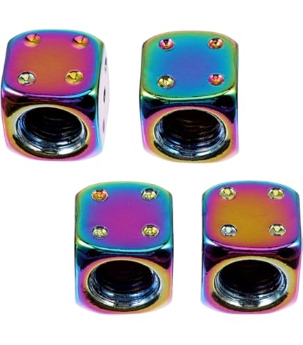 Car Tyre Valve Caps 4x Neo Rainbow Car Bike Tire Wheel Valve Cap Dust Cover Car Tire Valve Stem Caps | Australia Dust Caps For Bikes