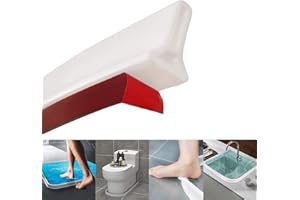 Adoture - Barrera de ducha y sistema de retención de agua para el umbral de ducha plegable y mantiene el agua dentro del umbral