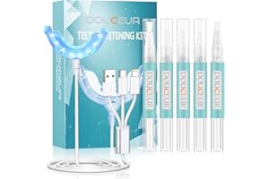 Kit Blanchiment Dentaire Blanchissement Dents - EOSVAP Teeth Whitening Kit Professionnel avec 16X LED Lampe de Blanchissant 5Pcs Gel Stylo Blancheur Dent - Blanchir les Dents Rapidement