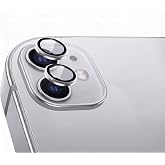 Babilden iPhone 11 / 12 / 12 Mini İle Uyumlu Kamera Lens Koruyucu Al&uuml;minyum Alaşım &Ccedil;er&ccedil;eveli Telefon Lensi Temperli Cam Korum