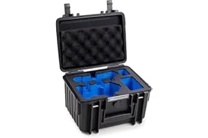 B&W INTERNATIONAL GMBH B&W Walizka transportowa do drona DJI Mini 4 Pro i Fly More Combo - typ 2000 czarna - wodoszczelna zgodnie z certyfikatem IP67, odporna na kurz, nietłukąca się i niezniszczalna