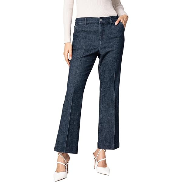 Goldenpoint Damen-Hose 'Kick Flare' Mit Punkte-Muster - Weiche Viskose Mit Gummizug