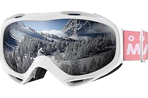 OutdoorMaster Gogle narciarskie OTG - na okulary Gogle narciarskie/snowboardowe dla mężczyzn, kobiet i młodzieży - 100% ochrona przed promieniowaniem UV